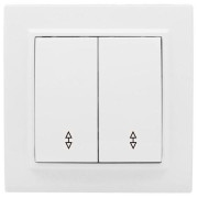 Переключатель проходной 2-кл. СП Минск 10А IP20 бел. Basic EKF ERV10-027-10