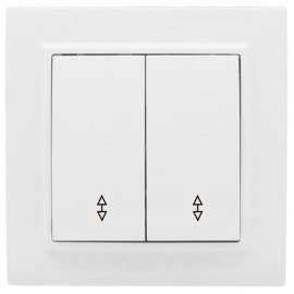 Переключатель проходной 2-кл. СП Минск 10А IP20 бел. Basic EKF ERV10-027-10