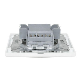 Выключатель 2-кл. СП Минск 10А IP20 с индикатором бел. Basic EKF ERV10-123-10