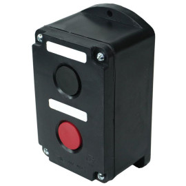 Пост кнопочный ПКЕ 222-2 У2 10А 660В 2 элемента черн. и красн. цилиндр накладной IP54 пост управления Электротехник ET519076