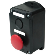 Пост управления ПКЕ 222-2 У2 10А 660В 2 элемента черн. цилиндр и красн. гриб накладной IP54 Электротехник ET519077