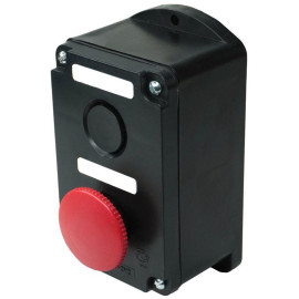 Пост управления ПКЕ 222-2 У2 10А 660В 2 элемента черн. цилиндр и красн. гриб накладной IP54 Электротехник ET519077