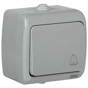 Выключатель кнопочный 1-кл. ОП AQUATIC ВС-20-1-3-А 10А IP54 GENERICA EVA14-K03-10-54