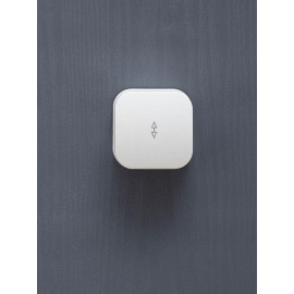 Переключатель проходной 1-кл. ОП GLORY 10А ВСп10-1-0-ХБ бел. IEK EVH12-K01-10