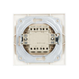 Выключатель 1-кл. СП Кварта 10А IP20 ВС10-1-1-КБ с индикацией бел. GENERICA EVK11-K01-10-DM