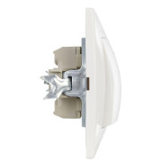 Выключатель 1-кл. СП Кварта 10А IP20 ВС10-1-1-КБ с индикацией бел. GENERICA EVK11-K01-10-DM