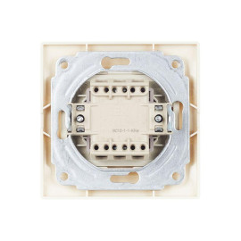 Выключатель 1-кл. СП Кварта 10А IP20 ВС10-1-1-ККм с индикацией крем. GENERICA EVK11-K33-10-DM