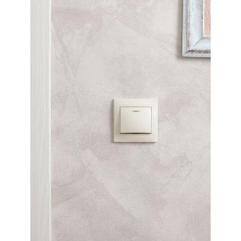 Выключатель 1-кл. СП Кварта 10А IP20 ВС10-1-1-ККм с индикацией крем. GENERICA EVK11-K33-10-DM