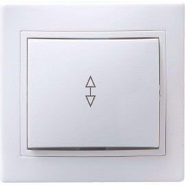 Переключатель проходной 1-кл. СП Кварта 10А IP20 ВСп10-1-0-КБ бел. GENERICA EVK12-K01-10-DM