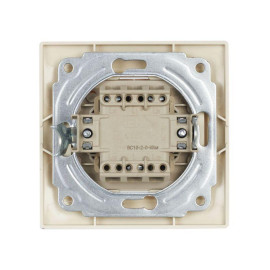 Выключатель 2-кл. СП Кварта 10А IP20 ВС10-2-0-ККм крем. GENERICA EVK20-K33-10-DM