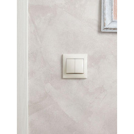 Выключатель 2-кл. СП Кварта 10А IP20 ВС10-2-0-ККм крем. GENERICA EVK20-K33-10-DM