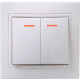 Выключатель 2-кл. СП Кварта 10А IP20 ВС10-2-1-КБ с индикацией бел. GENERICA EVK21-K01-10-DM