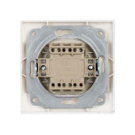 Выключатель 2-кл. СП Кварта 10А IP20 ВС10-2-1-КБ с индикацией бел. GENERICA EVK21-K01-10-DM