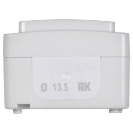 Выключатель 1-кл. ОП Гермес Plus 10А IP54 ВС20-1-0-ГПБ бел. IEK EVMP10-K01-10-54-EC