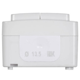 Выключатель 2-кл. ОП Гермес Plus 10А IP54 ВС20-2-0-ГПБ бел. IEK EVMP20-K01-10-54-EC