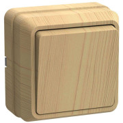 Выключатель 1-кл. ОП Октава 10А IP20 ВС20-1-0-ОС сосна GENERICA EVO10-K03-10-DC