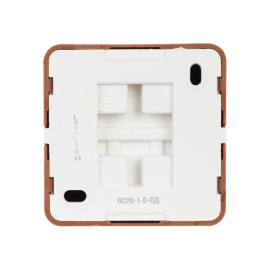 Выключатель 1-кл. ОП Октава 10А IP20 ВС20-1-0-ОД дуб GENERICA EVO10-K04-10-DC