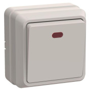 Выключатель 1-кл. ОП Октава 10А IP20 ВС20-1-1-ОКм с индикацией крем. GENERICA EVO11-K33-10-DC