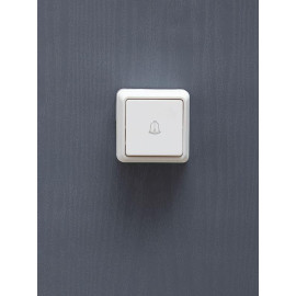 Выключатель кнопочный 1-кл. ОП Октава 10А IP20 ВСк20-1-0-ОБ бел. GENERICA EVO13-K01-10-DC