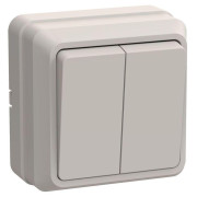 Выключатель 2-кл. ОП Октава 10А IP20 ВС20-2-0-ОКм крем. GENERICA EVO20-K33-10-DC