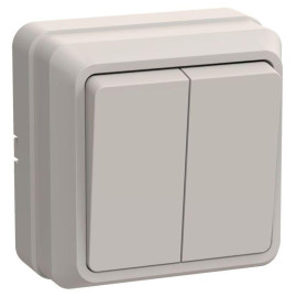 Выключатель 2-кл. ОП Октава 10А IP20 ВС20-2-0-ОКм крем. GENERICA EVO20-K33-10-DC