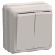 Выключатель 2-кл. ОП Октава 10А IP20 ВС20-2-0-ОКм крем. GENERICA EVO20-K33-10-DC