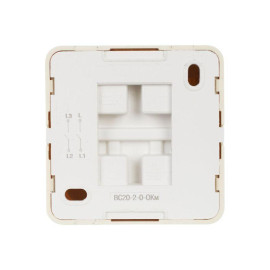 Выключатель 2-кл. ОП Октава 10А IP20 ВС20-2-0-ОКм крем. GENERICA EVO20-K33-10-DC