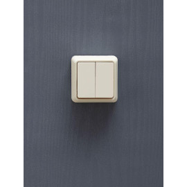 Выключатель 2-кл. ОП Октава 10А IP20 ВС20-2-0-ОКм крем. GENERICA EVO20-K33-10-DC