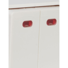 Выключатель 2-кл. ОП Октава 10А IP20 ВС20-2-1-ОБ с индикацией бел. GENERICA EVO21-K01-10-DC