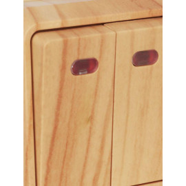 Выключатель 2-кл. ОП Октава 10А IP20 ВС20-2-1-ОС с индикацией сосна GENERICA EVO21-K03-10-DC