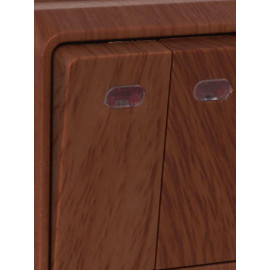 Выключатель 2-кл. ОП Октава 10А IP20 ВС20-2-1-ОД с индикацией дуб GENERICA EVO21-K04-10-DC