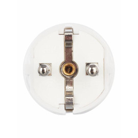 Вилка прямая ВПп10-01-Ст разборная с заземл. контактом 16А бел. IEK EVP10-16-01-K01