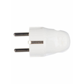 Вилка угловая ВПу11-01-Ст разборная с заземл. 16А бел. IEK EVP11-16-01-K01