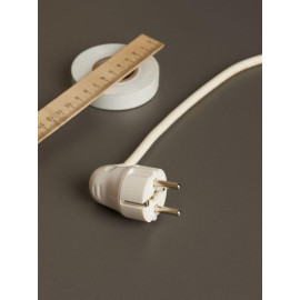 Вилка угловая ВПу11-01-Ст разборная с заземл. 16А бел. IEK EVP11-16-01-K01