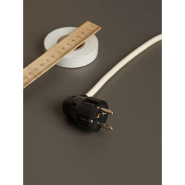 Вилка угловая ВПу11-02-Ст разборная с заземл. 16А черн. IEK EVP11-16-01-K02