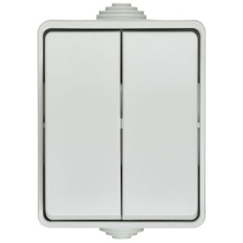 Выключатель 2-кл. ОП Форс IP54 ВС20-2-0-ФБ бел. IEK EVS20-K01-10-54-DC