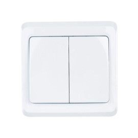 Выключатель 2-кл. СП Вега 10А IP20 ВС10-2-0-ВБ бел. GENERICA EVV20-K01-10-DM