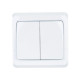 Выключатель 2-кл. СП Вега 10А IP20 ВС10-2-0-ВБ бел. GENERICA EVV20-K01-10-DM