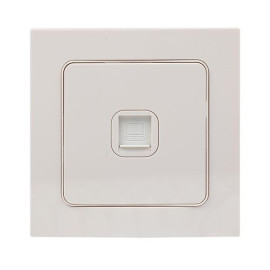 Розетка компьютерная 1-м Стокгольм RJ45 механизм бел. PROxima EKF EYK01-035-10