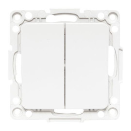 Выключатель 2-кл. Стокгольм 10А винтов. клеммы механизм бел. PROxima EKF EYV10-123-20