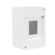 Щиток настенный Фрейм (FRAME) 4мод. без дверцы бел. DKC F04W0W0