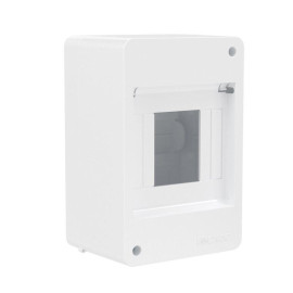 Щиток настенный Фрейм (FRAME) 4мод. без дверцы бел. DKC F04W0W0