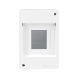 Щиток настенный Фрейм (FRAME) 4мод. без дверцы бел. DKC F04W0W0