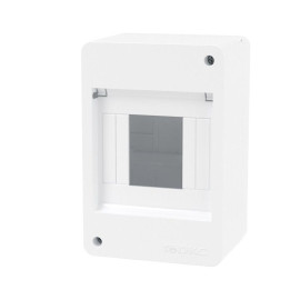 Щиток настенный Фрейм (FRAME) 4мод. без дверцы бел. DKC F04W0W0