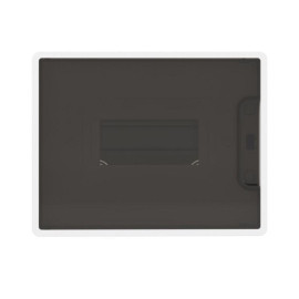 Щиток встраиваемый Фрейм (FRAME) 8мод. IP41 с тонированной дверцей с 2 шинами PEN на 6 и 8 отверст. бел. DKC F08B1WD