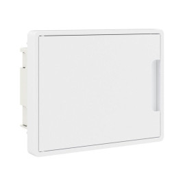 Щиток встраиваемый Фрейм (FRAME) 8мод. с бел. дверцей с 2 шинами PEN на 6 и 8 отверст. бел. DKC F08B1WW