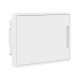 Щиток встраиваемый Фрейм (FRAME) 8мод. с бел. дверцей с 2 шинами PEN на 6 и 8 отверст. бел. DKC F08B1WW