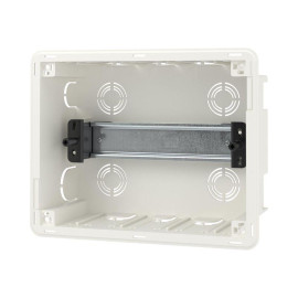 Щиток встраиваемый Фрейм (FRAME) 8мод. с бел. дверцей с 2 шинами PEN на 6 и 8 отверст. бел. DKC F08B1WW