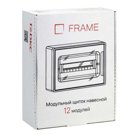 Щиток настенный Фрейм (FRAME) 12мод. с тонированной дверцей с 2 шин PEN на 8+6 отверст. бел. DKC F12W1WD
