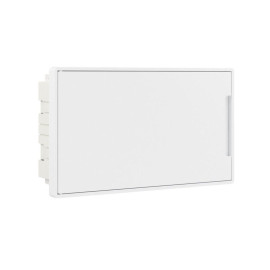 Щиток встраиваемый Фрейм (FRAME) 18мод. с бел. дверцей с 2 шинами PEN на 8 и 10 отверст. бел. DKC F18B1WW